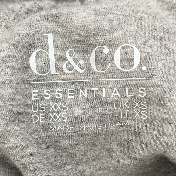 NEW DENIM & CO Essentials Perfect Jersey Round Neck Top XXS Light Grey A392186 - Picture 7 of 8